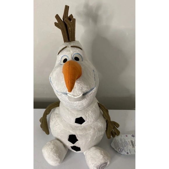 Frozen Olaf Plush Disney Store Genuine Authentic Stuffed Animal 16 in Snowman - Picture 2 of 14